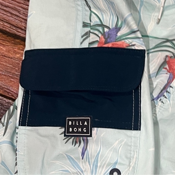 Billabong Recycler shorts Lite Blue Bird Board Shorts Swim Trunks Men's - Picture 6 of 7